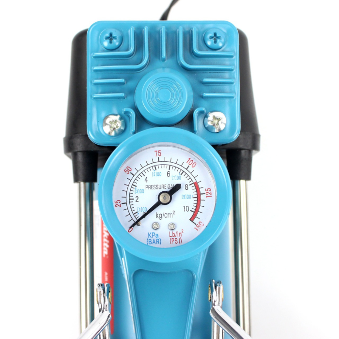 Повітряний двопоршневий автомобільний компресор Makita 72 л/хв 12V, 30A з набором інструментів