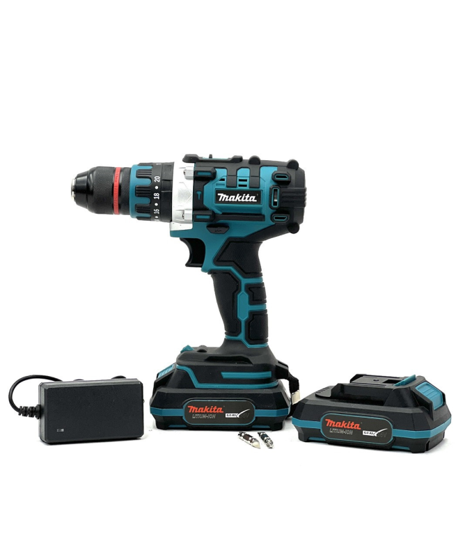 Ударний шурупокрут Makita з металевим патроном на 13 мм Акумуляторний шуруповерт Макіта із 2 АКБ 36V, 6Ah