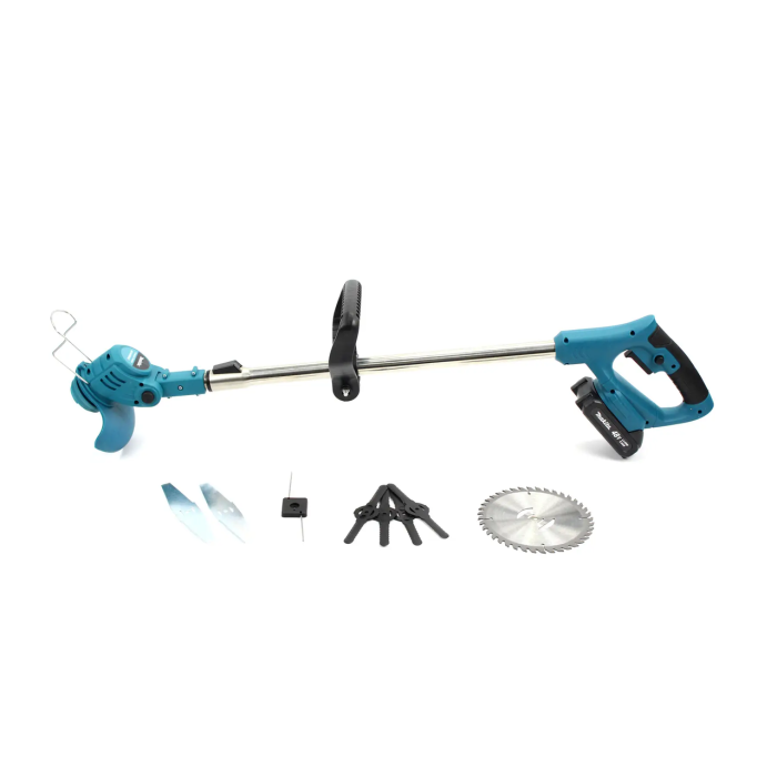 Акумуляторний тример Makita UR100DWAE електричний тример на акумуляторі для саду із 2 АКБ 48V, 5Ah