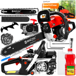 Ланцюгова бензопила Maltec пила із 2х-тактним двигуном для обрізки дерев та гілок (1 ланцюг і 1 шина 40 см)