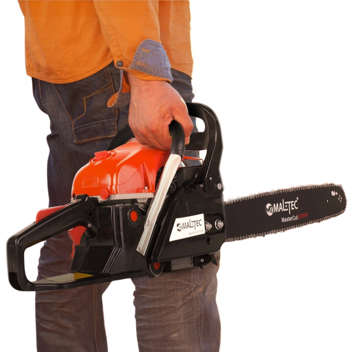 Ланцюгова бензопила Maltec пила із 2х-тактним двигуном для обрізки дерев та гілок (1 ланцюг і 1 шина 40 см)