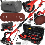 Мережева шліфмашинкажираф для штукатурки стель та стін Lehmann з діодним підсвічуванням шліфувальний диск 225 мм потужністю 2420 В