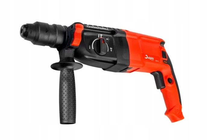 Перфоратор мережевий Delphi Tools з патроном SDS-plus та три режими свердління в пластиковому кейсі