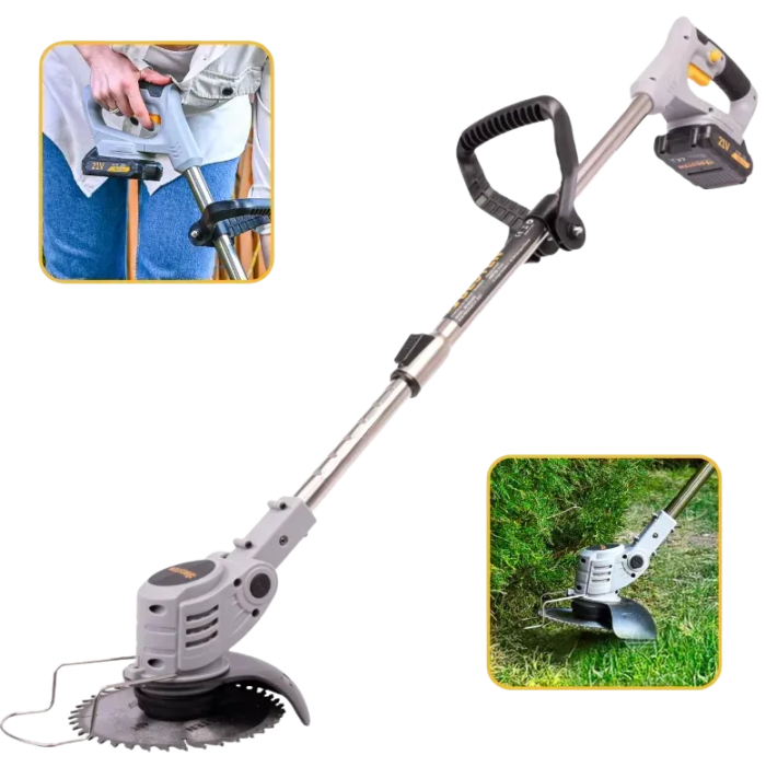 Акумуляторний тример BESTEN BE0002869 косарка з кутом нахилу головки для газону та бур'янів з 2 АКБ 36V/5Ah