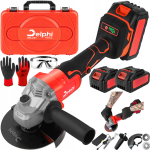 Акумуляторна Болгарка Delphi Tools безщітковий двигун  із кругом 125 мм в кейсі 2 акумулятори 36V/5Ah
