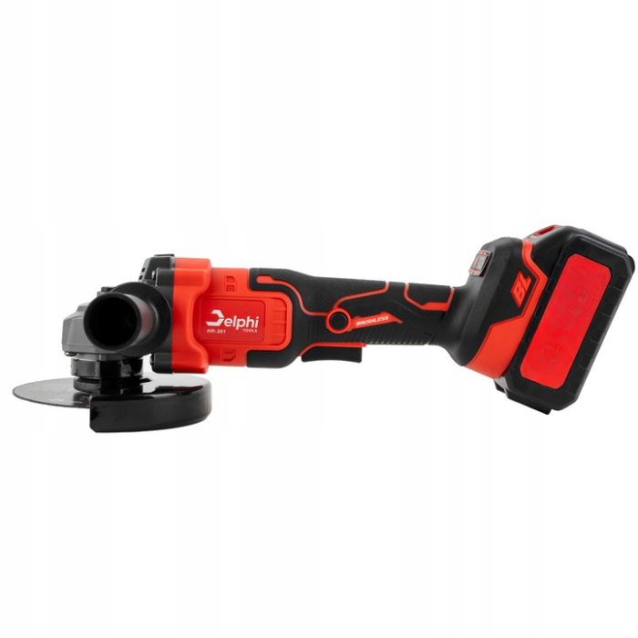 Акумуляторна Болгарка Delphi Tools безщітковий двигун  із кругом 125 мм в кейсі 2 акумулятори 36V/5Ah