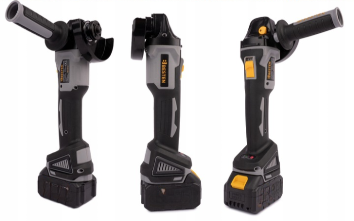 Акумуляторна Болгарка BESTEN із безщітковим двигуном із кругом 125 мм в кейсі 2 акумулятори 36V/5Ah