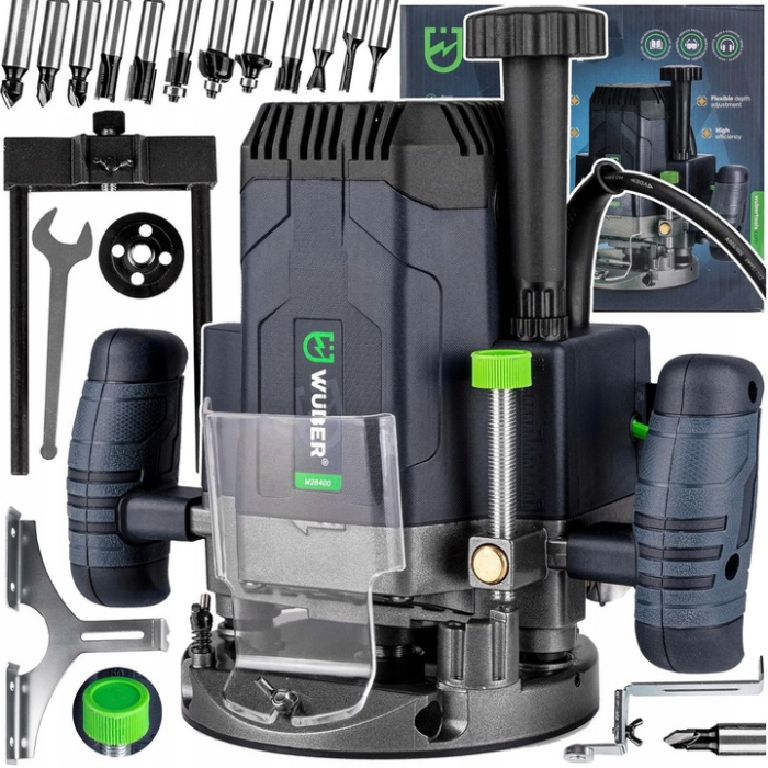 Фрезер сетевой електричний мережевий WUBER з регулюванням обертів 16000-30000 об/хв потужністю 2035 Вт