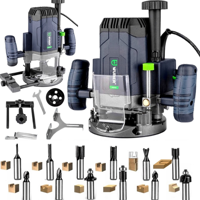 Фрезер сетевой електричний мережевий WUBER з регулюванням обертів 16000-30000 об/хв потужністю 2035 Вт