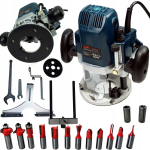 Фрезер мережевий-електричний Eurotec із регулюванням обертів 16000-30000 об/хв потужністю 2035 Вт