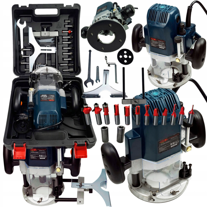 Фрезер мережевий-електричний Eurotec із регулюванням обертів 16000-30000 об/хв потужністю 2035 Вт