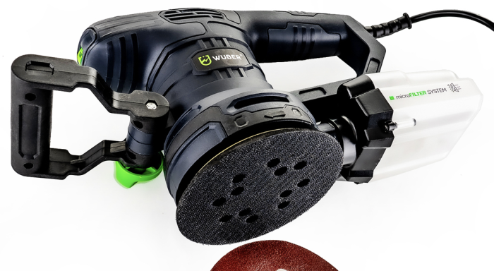 Ексцентрикова шліфмашинка Wuber 450 Вт орбітального типу із регулюванням обертів 6000-12000 об/хв