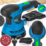 Ексцентрикова шліфмашинка WDS 450 Вт орбітального типу із регулюванням обертів 6000-12000 об/хв