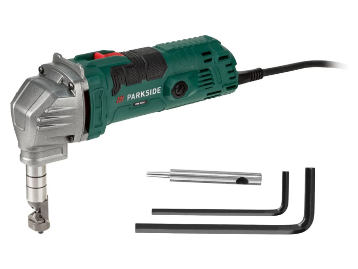 Мережеві вирубні ножиці по металу Parkside Електроножиці для робіт із листового металу товщиною до 2.5 мм