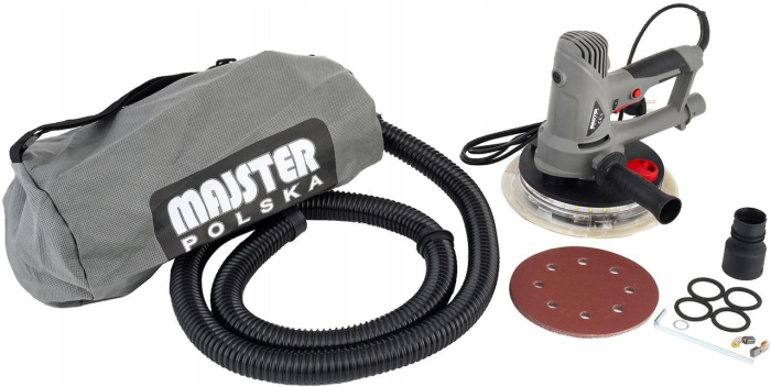 Шліфувальна машинка для гіпсокартону Majster Polska багатофункціональна для шліфування із пилозбірником