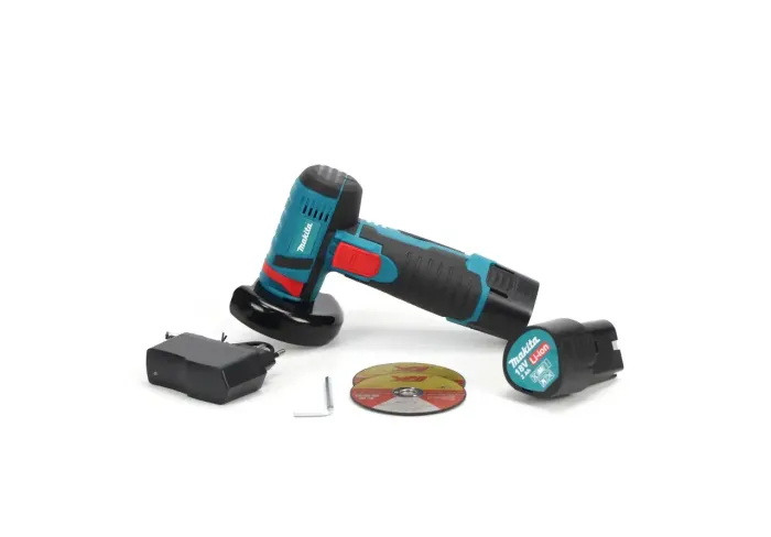 Акумуляторна болгарка Makita 500W із 76 мм диском кутова болгарка Макіта в пластиковому кейсі із 2 АКБ 12V