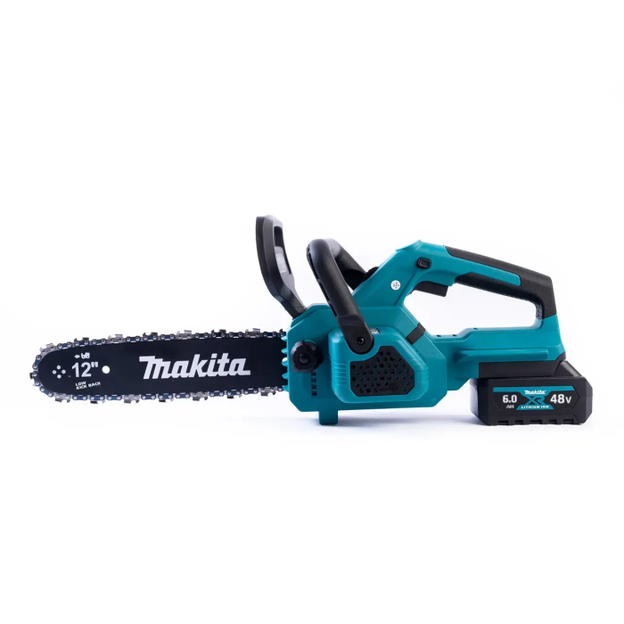 Акумуляторна ланцюгова мініпила Makita DUC357Z електропила безщіткова Макіта з шиною 30 см та 2 АКБ 48V/6Ah з зарядкою в кейсі