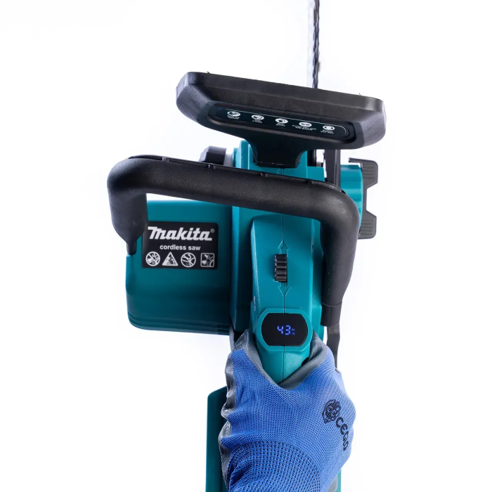 Акумуляторна ланцюгова мініпила Makita DUC357Z електропила безщіткова Макіта з шиною 30 см та 2 АКБ 48V/6Ah з зарядкою в кейсі