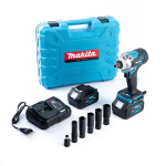 Макіта акумуляторний ударний гайковерт Makita TW007GM 500Hm Безщітковий з набором насадок біт в кейсі із 2 АКБ 48V/6Ah