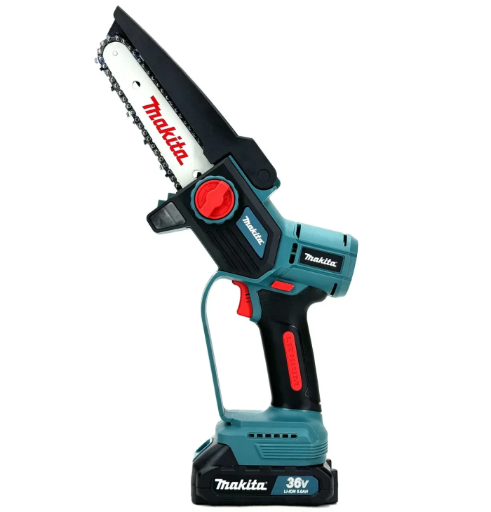 Безщіткова акумуляторна мініпилка Makita DUC101Z 36V Пила Макіта шина 15см з індикатором заряду і автоматичним змащуванням в кейсі