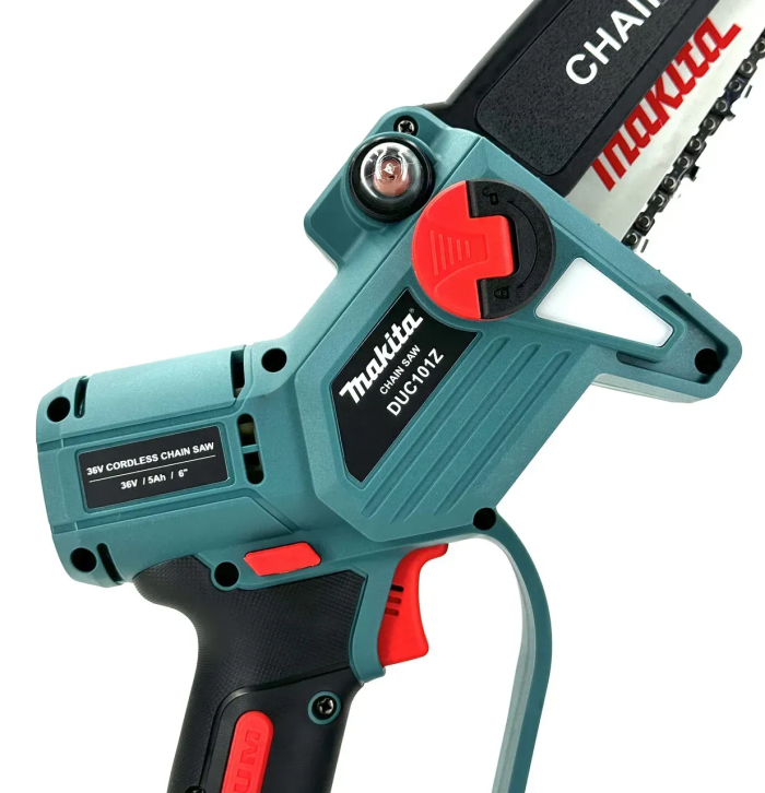 Безщіткова акумуляторна мініпилка Makita DUC101Z 36V Пила Макіта шина 15см з індикатором заряду і автоматичним змащуванням в кейсі